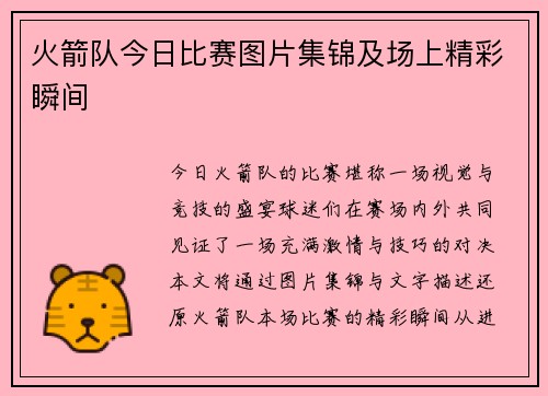 火箭队今日比赛图片集锦及场上精彩瞬间